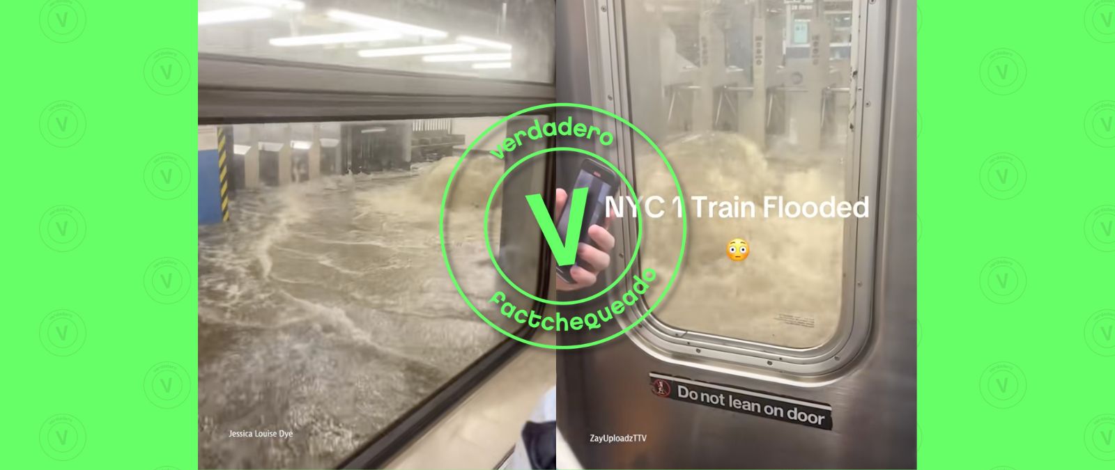 Es verdadero este video de una inundación en el metro de Nueva York causada por las lluvias del 14 de julio de 2025