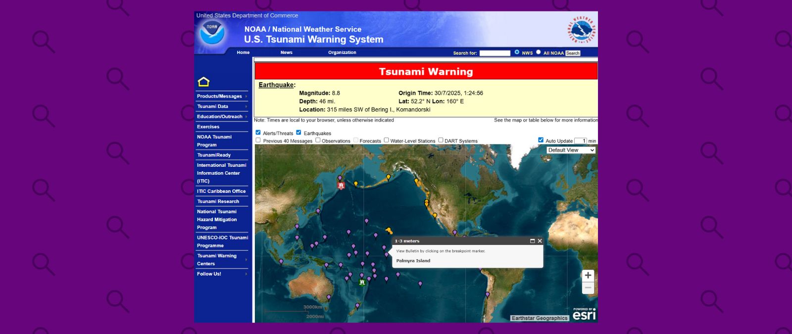 Advertencia de tsunami en EE. UU.: qué estados están afectados, qué significan las distintas alertas y cómo protegerse
