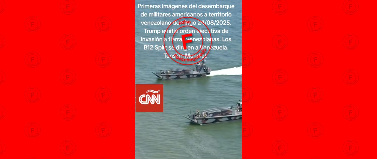 No, ni este es un video del desembarco de militares estadounidenses en Venezuela ni Donald Trump ha firmado una orden ejecutiva “de invasión a tierras venezolanas”