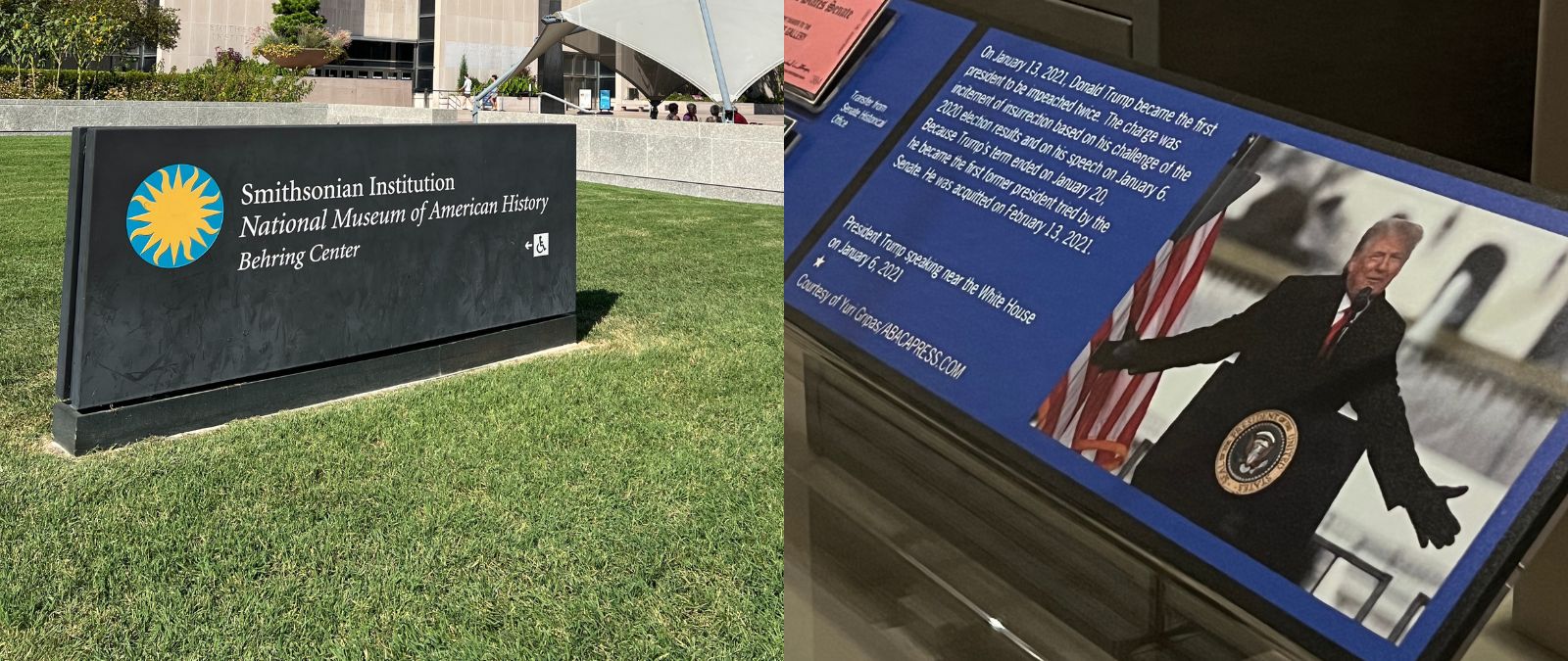Sí, el Museo Nacional de Historia Estadounidense eliminó la frase que hacía referencia a que la narrativa de fraude electoral impulsada por Trump en 2020 era falsa
