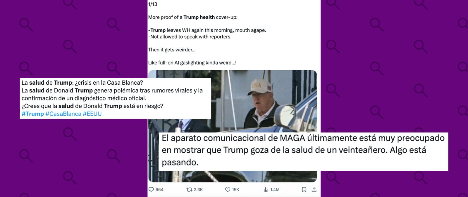 Rumores sobre la salud de Trump: te contamos lo que sabemos al 1 de septiembre de 2025