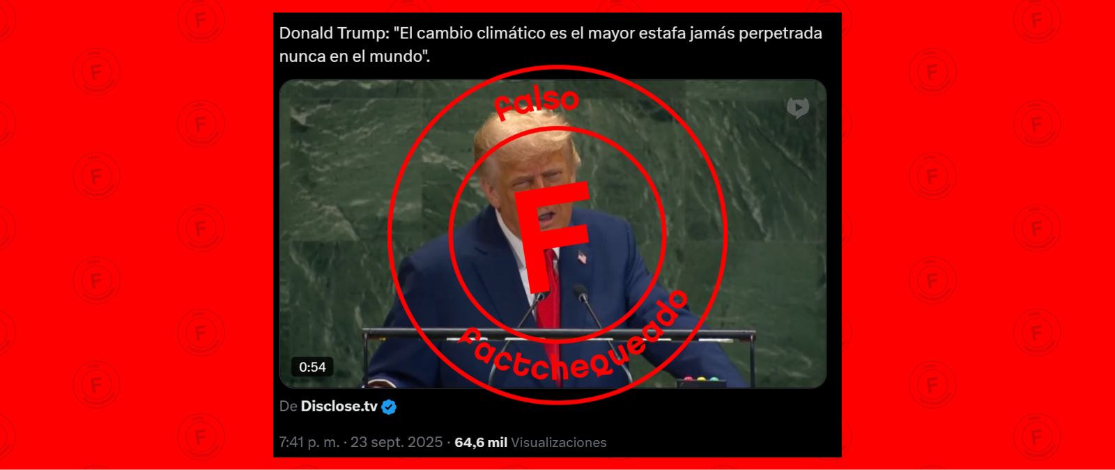 Ni el calentamiento global es un engaño ni las facturas de electricidad han bajado mucho, contrariamente a lo que dijo Trump en la ONU