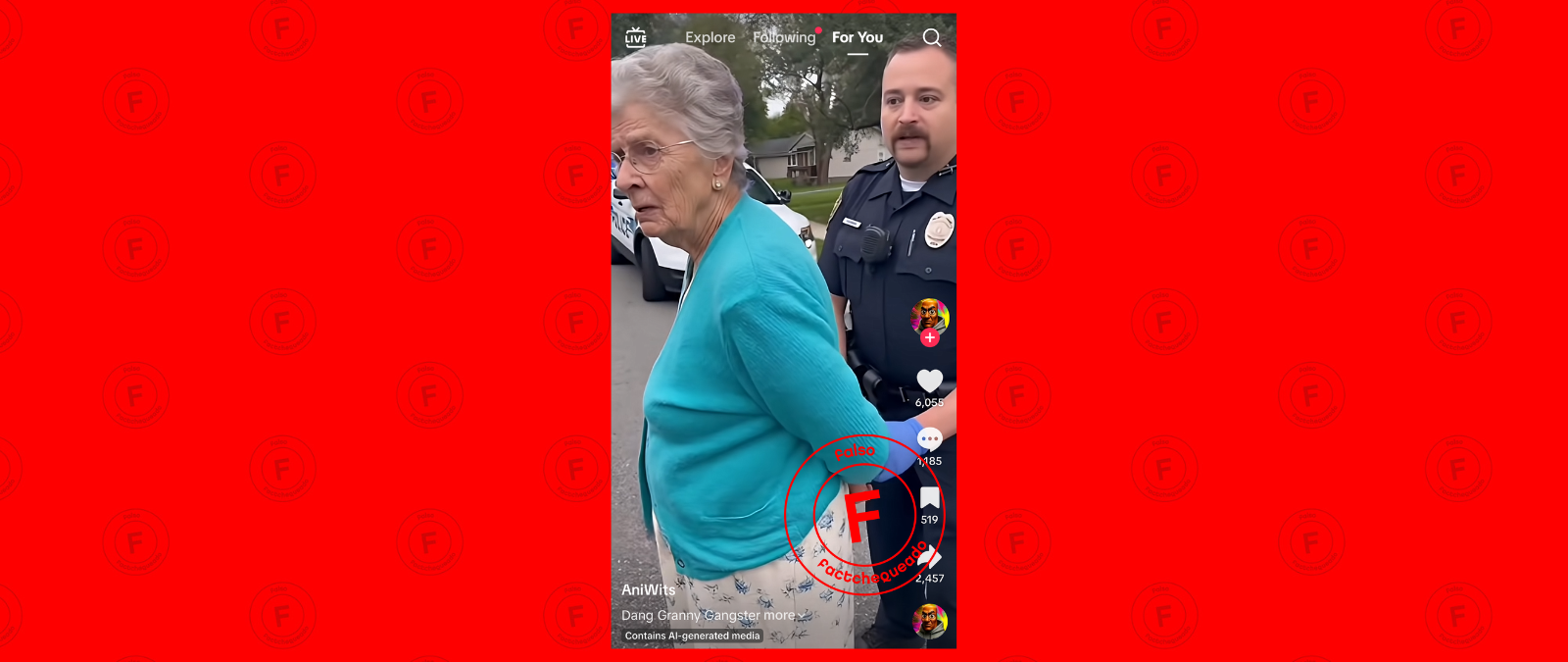 No,  una mujer no fue arrestada en Estados Unidos por compartir un tuit contra Trump: el video fue hecho con IA