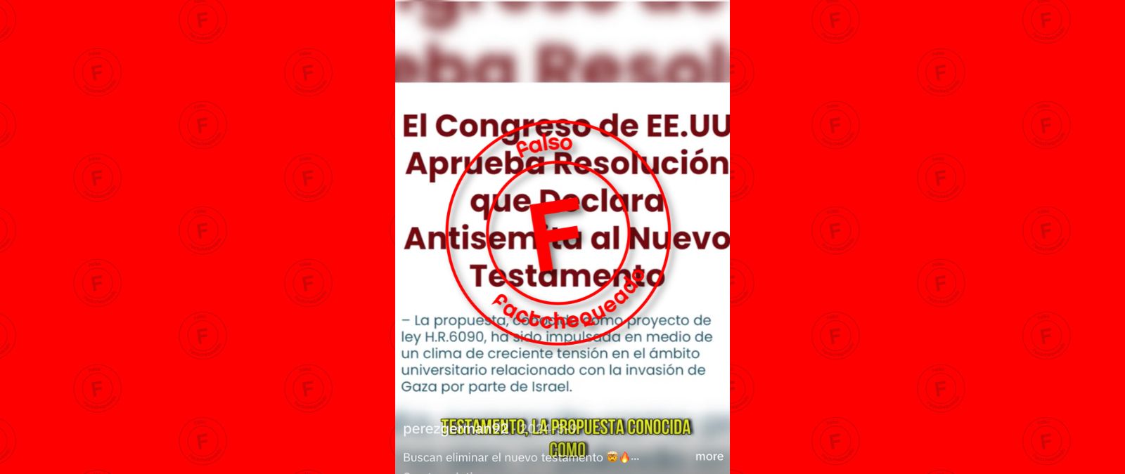 No, el Congreso no discutió una propuesta de ley en 2024 para “prohibir el Nuevo Testamento”