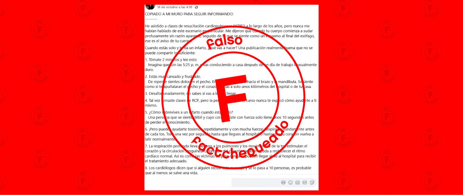 No, toser “repetidamente y fuertemente” en caso de infarto no te ayudará: llamar a emergencias sí