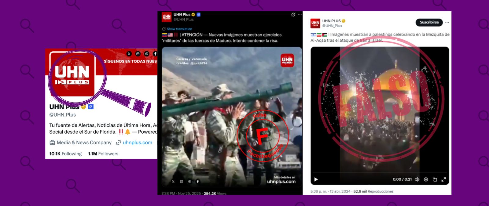 UHN Plus: la cuenta viral que ha divulgado desinformación y que tiene entre sus directivos a un condenado en España por divulgar falsedades