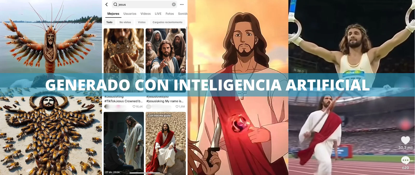 De las iglesias a las redes sociales: cómo se está usando IA generativa para representar a Jesucristo