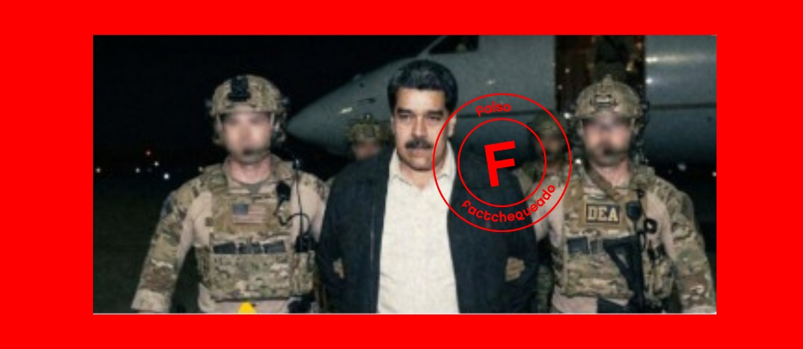 No, esta imagen de Maduro capturado no es real, fue hecha con IA