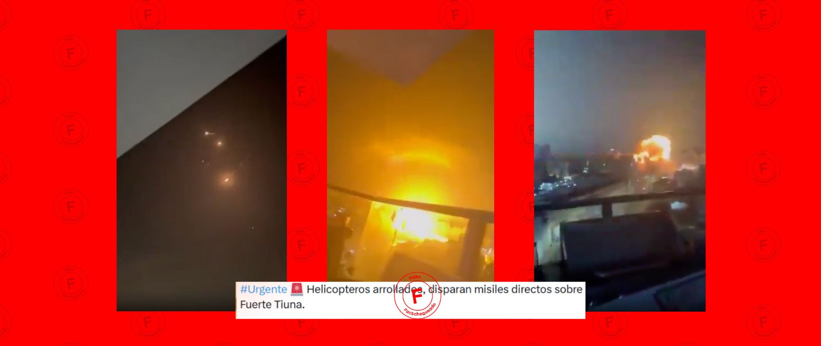 No, este video no es un ataque de Estados Unidos a Caracas en Venezuela: es de junio de 2025