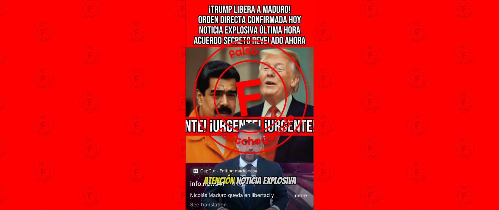 No, Trump no anunció que liberará a Maduro “antes de su ejecución”