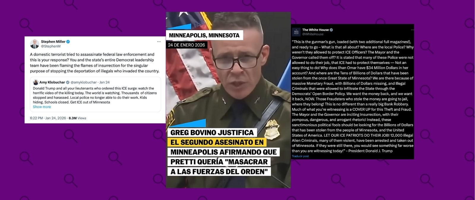 De “asesino” a “terrorista doméstico”: las falsas afirmaciones de la administración Trump sobre el caso Alex Pretti en Minnesota