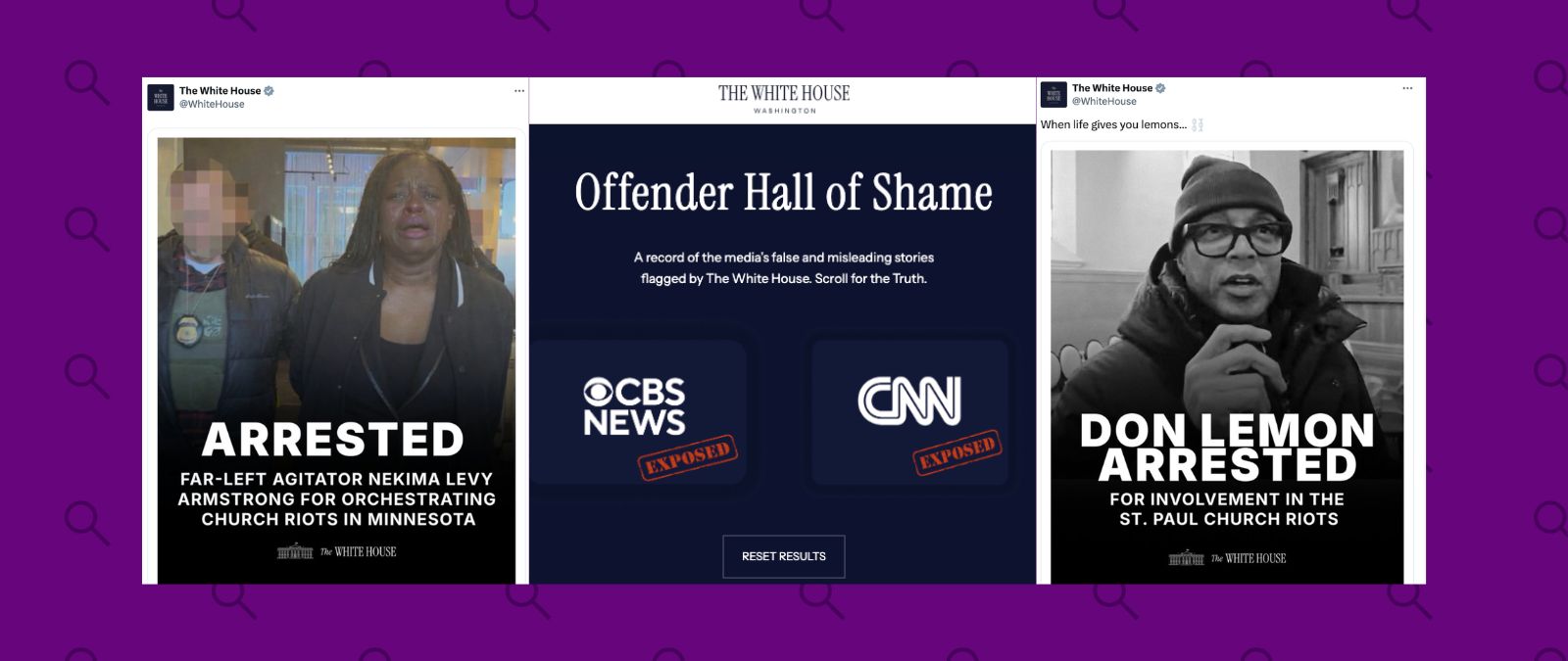 Medios gubernamentales para burlas y ataques: una herramienta de regímenes autoritarios que se replica en las redes y páginas de la administración Trump