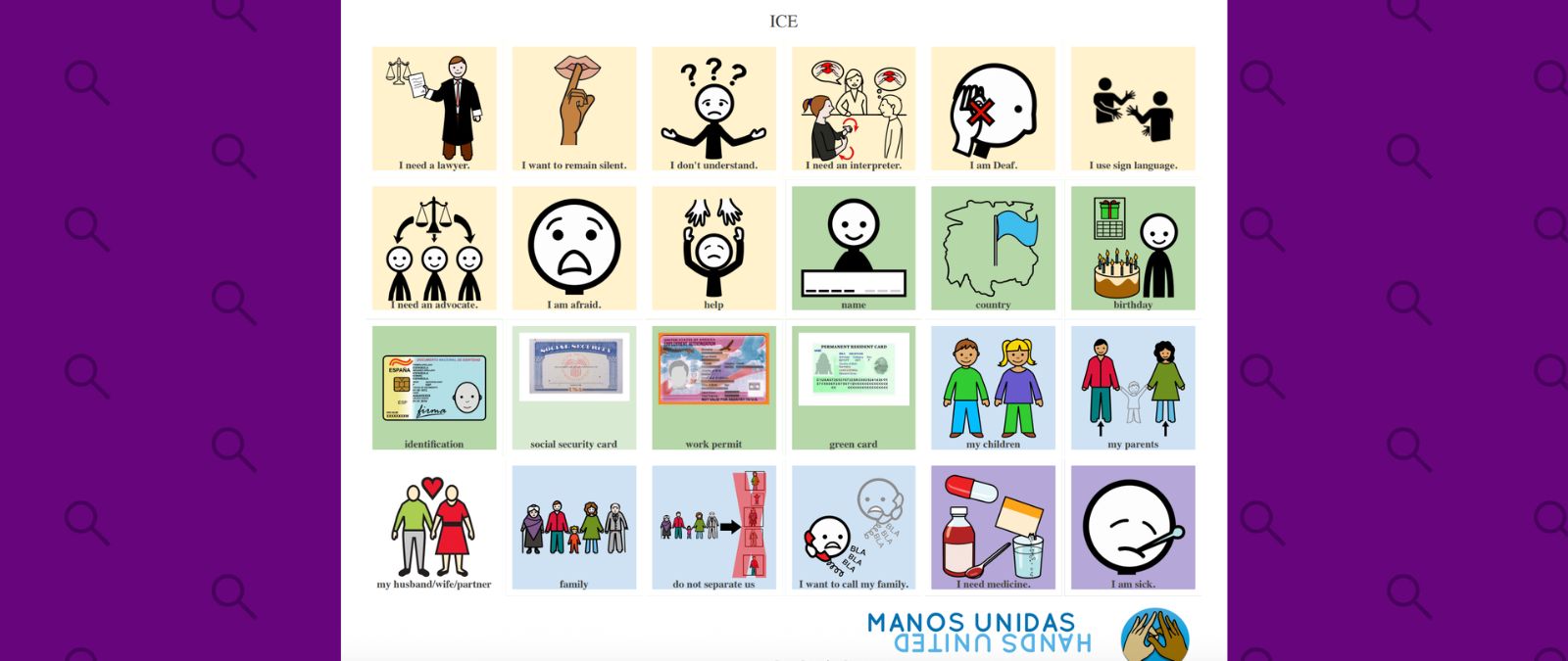 Recursos para inmigrantes sordos en caso de contacto con agentes migratorios o detención por ICE