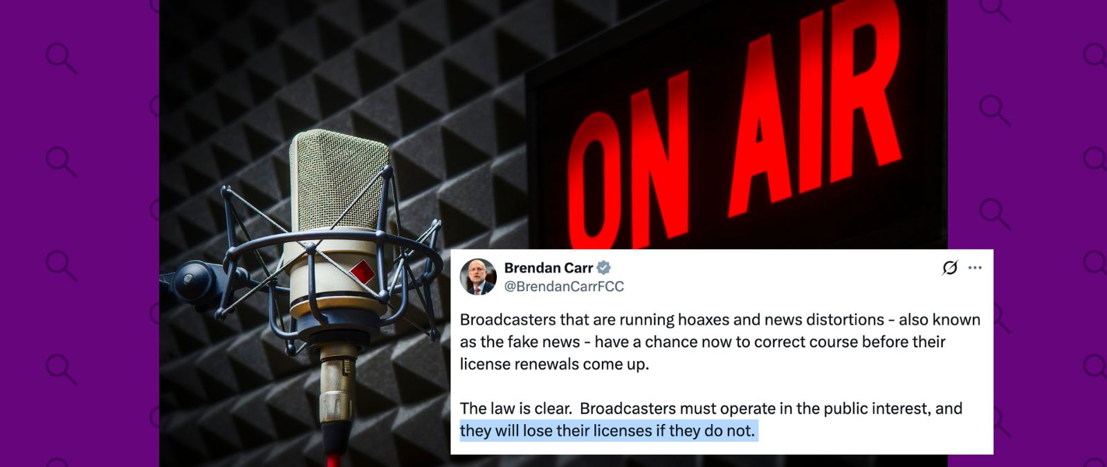 A pesar de las amenazas de Trump y Carr, el gobierno no tiene la autoridad de revocar licencias a medios por estar en desacuerdo con su cobertura, afirman expertos