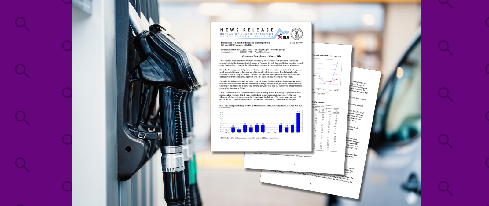 El reporte de inflación de marzo registra el incremento más alto desde junio de 2022, impulsado por los precios de la gasolina