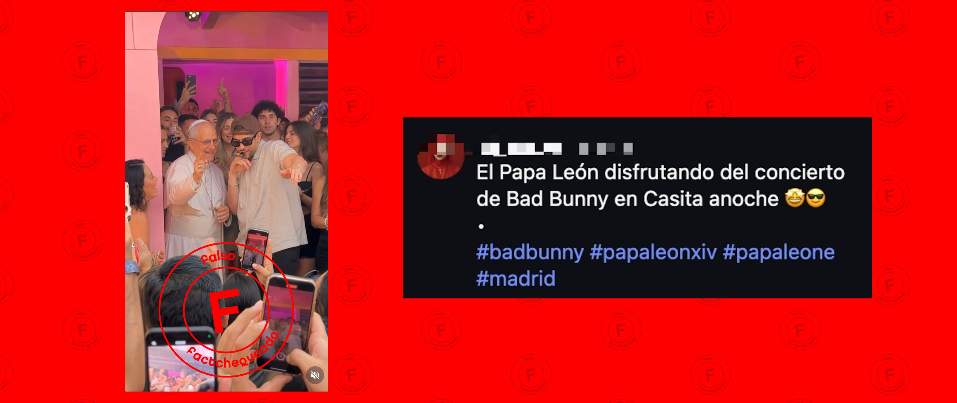 No, este video no muestra al papa León XIV perreando en "la casita" con Bad Bunny: está generado con IA
