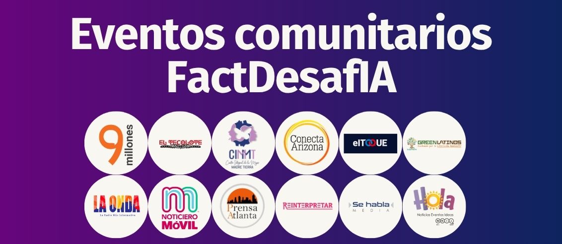 Factchequeado selecciona 12 organizaciones que llevarán conversaciones presenciales sobre IA a comunidades latinas en Estados Unidos