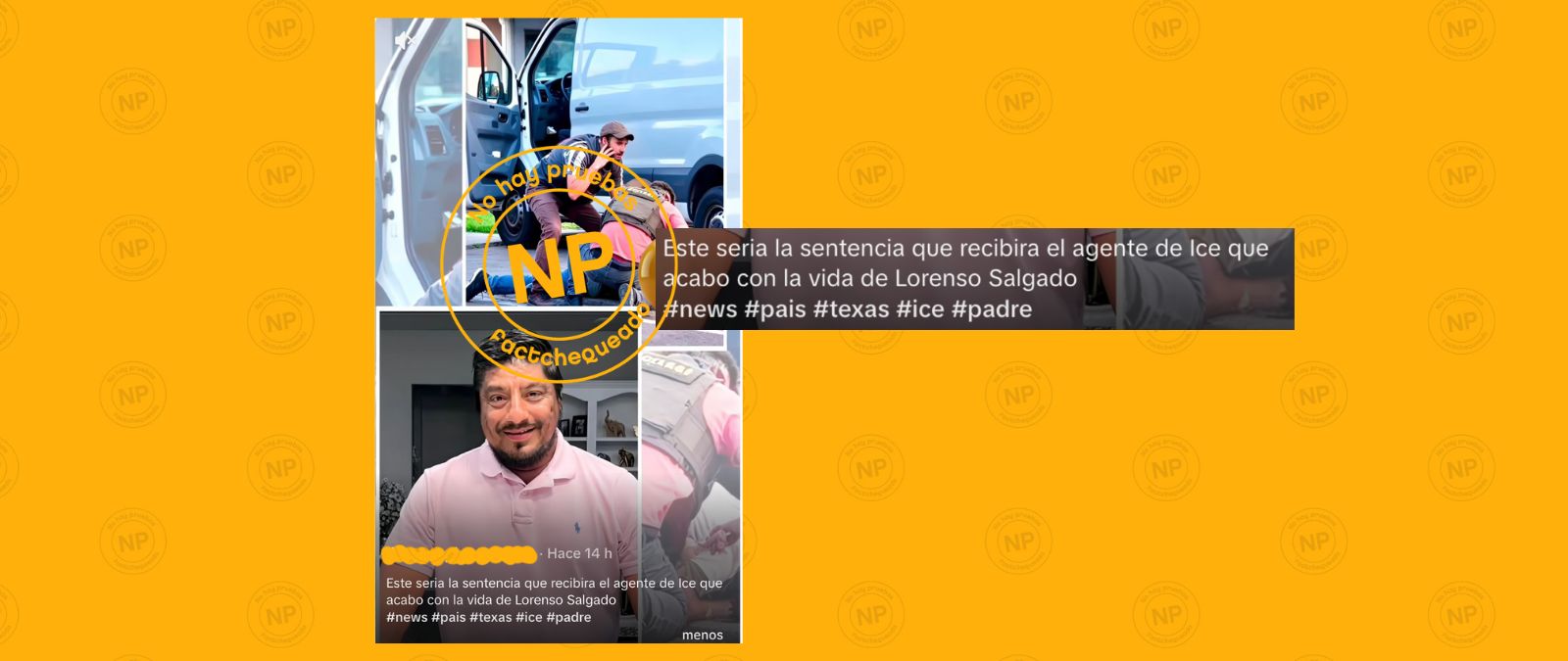 No hay pruebas, hasta el 9 de julio de 2026, de que el agente de ICE involucrado en la muerte del inmigrante Lorenzo Salgado Araujo esté bajo investigación, como dice una publicación en TikTok