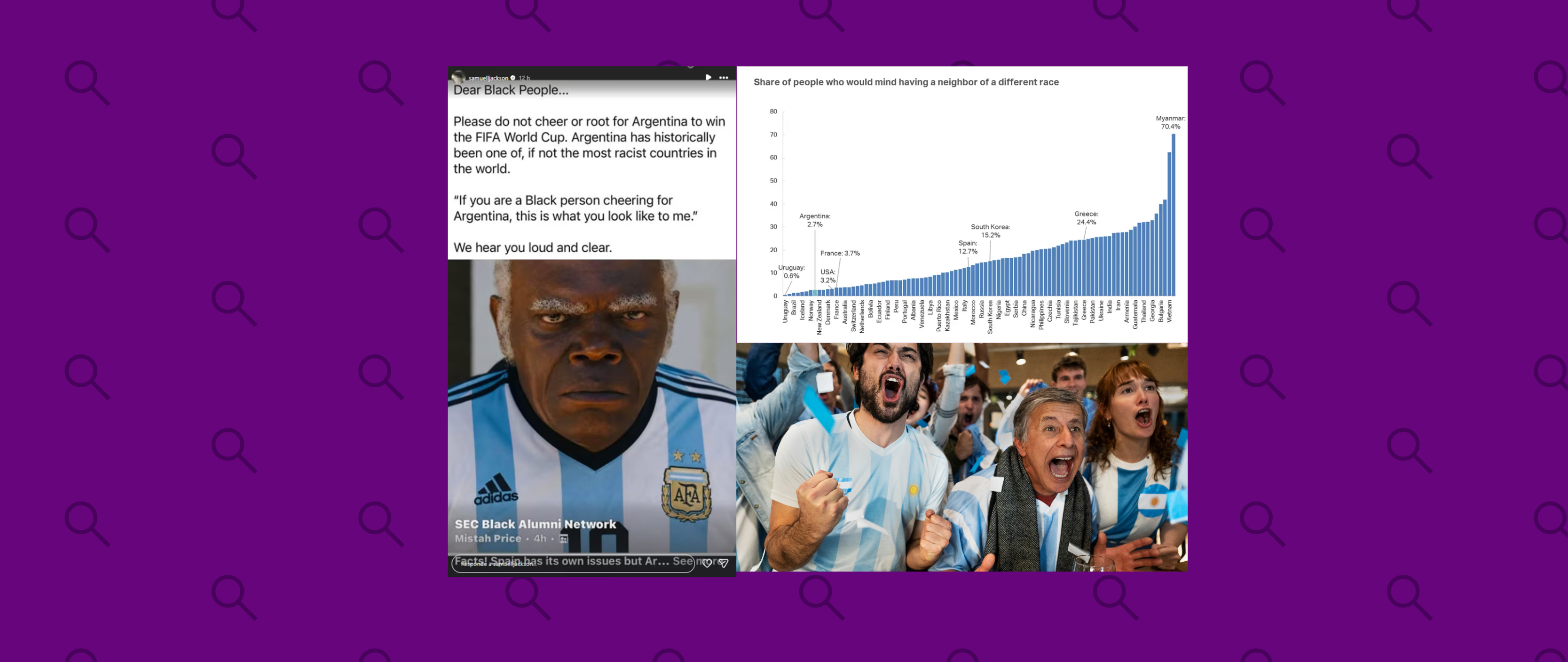 Qué sabemos sobre las acusaciones de racismo contra Argentina en redes y qué destacan los especialistas