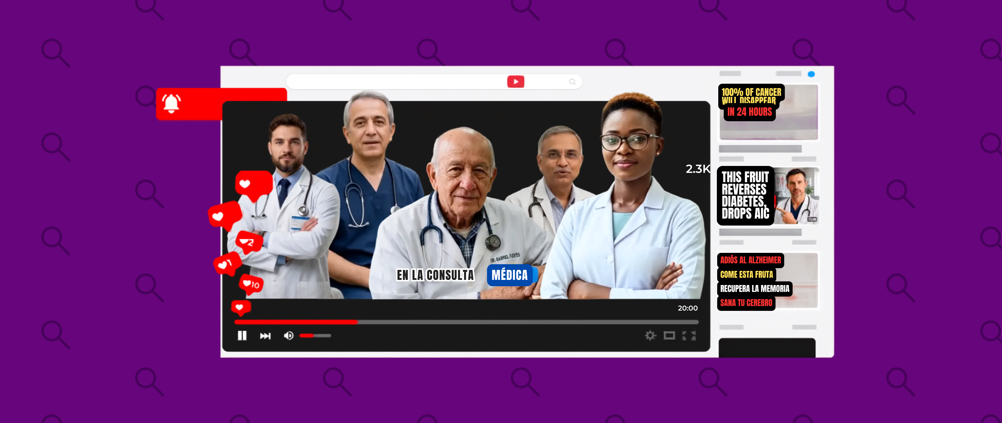 Los falsos médicos de YouTube: más de 1.000 canales hechos con IA y cómo la plataforma permite casi 100.000 videos falsos en 30 idiomas