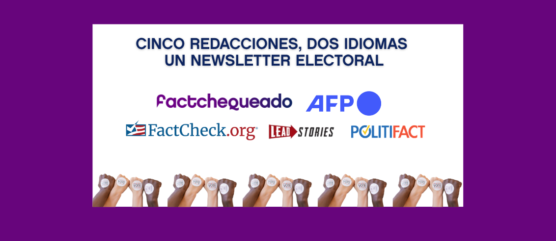 Factchequeado y cuatro verificadores lanzan un newsletter bilingüe para la elección intermedia