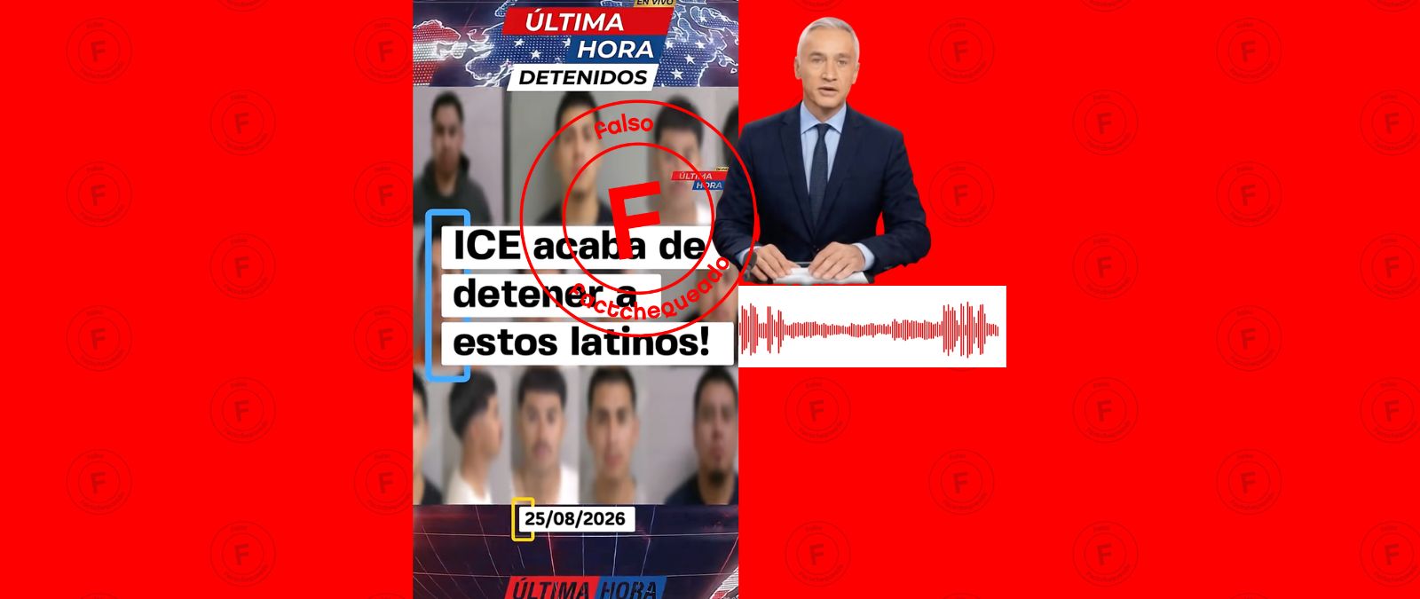 No, Jorge Ramos no narra videos de supuestos latinos detenidos por ICE “en las últimas 24 horas”: es una voz generada con inteligencia artificial
