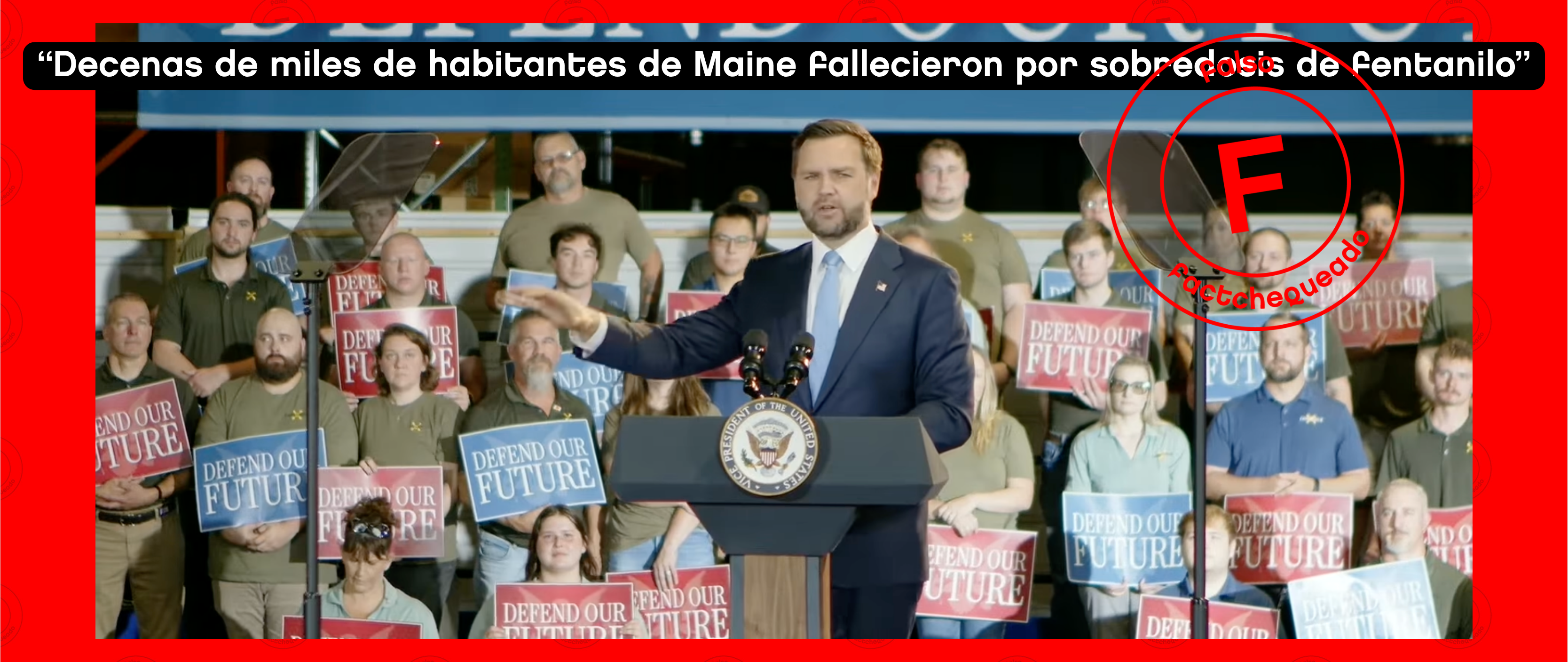 No, no es verdad que “decenas de miles de habitantes de Maine”  murieron por sobredosis de fentanilo, como aseguró J.D. Vance