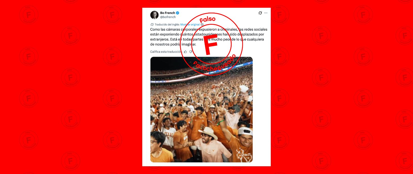 No, la Universidad de Texas en Austin no “prioriza a los extranjeros sobre los texanos”, como afirmó el candidato republicano Bo French