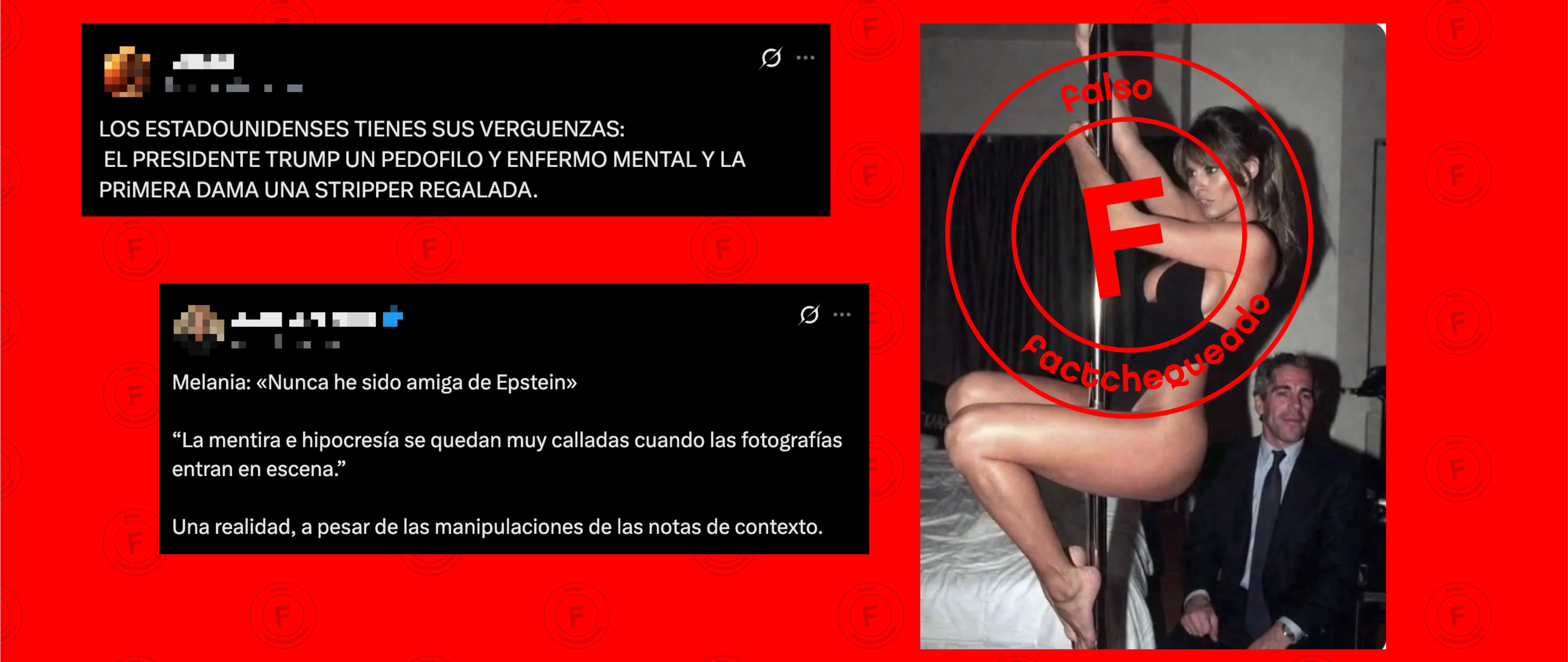 No, Melania Trump no aparece bailando “pole dance” para Epstein en esta foto, es una imagen ficticia