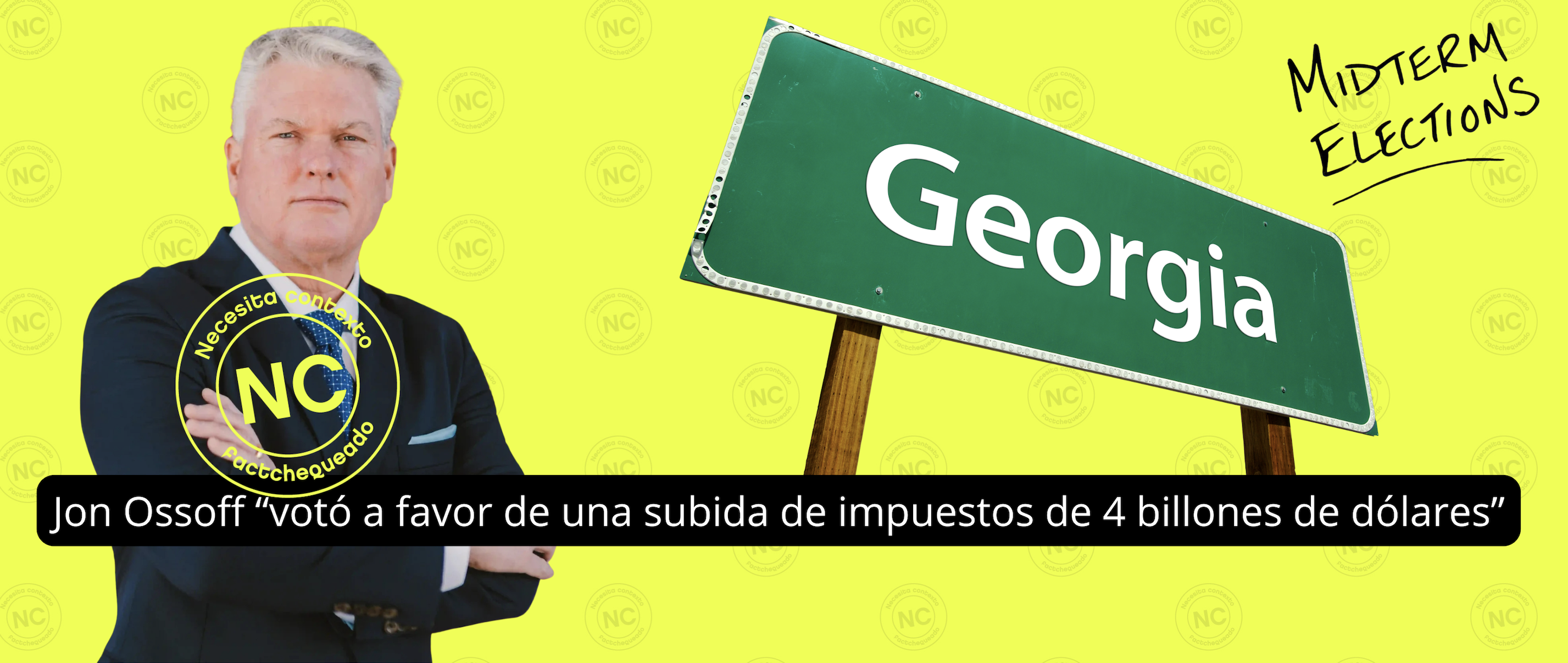Necesita contexto la afirmación de que Jon Ossof, senador demócrata por Georgia, “votó a favor de una subida de impuestos de $4 billones”, como asegura el republicano Mike Collins