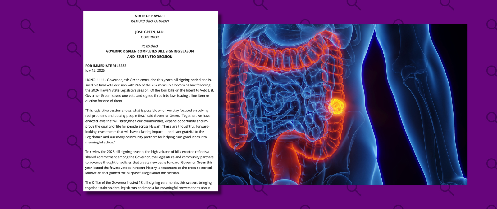 Los latinos en Hawái tienen las tasas más altas de cáncer colorrectal entre los latinos de EE. UU. ¿Puede una nueva ley ayudar a reducirlas?