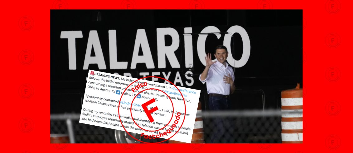No, James Talarico no fue internado en un hospital mental en Ohio