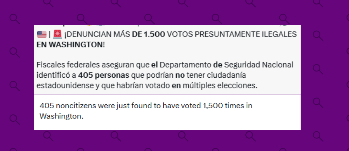 Qué sabemos de la petición del Gobierno de Donald Trump para apartar las papeletas de más de 400 personas en Washington